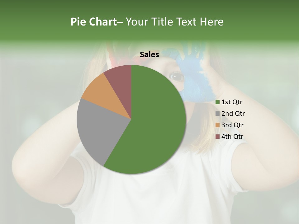 A Little Girl Holding Her Hands Up To Her Face PowerPoint Template