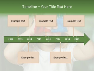 A Little Girl Holding Her Hands Up To Her Face PowerPoint Template