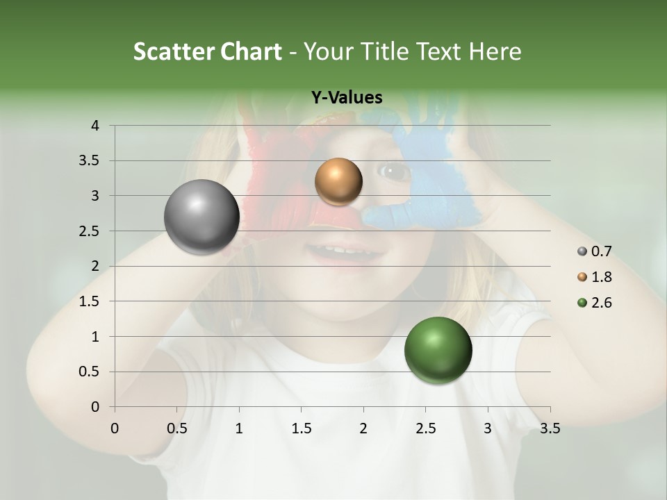 A Little Girl Holding Her Hands Up To Her Face PowerPoint Template