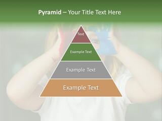 A Little Girl Holding Her Hands Up To Her Face PowerPoint Template