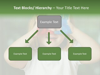 A Little Girl Holding Her Hands Up To Her Face PowerPoint Template