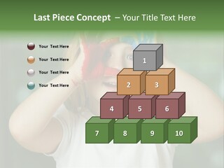 A Little Girl Holding Her Hands Up To Her Face PowerPoint Template
