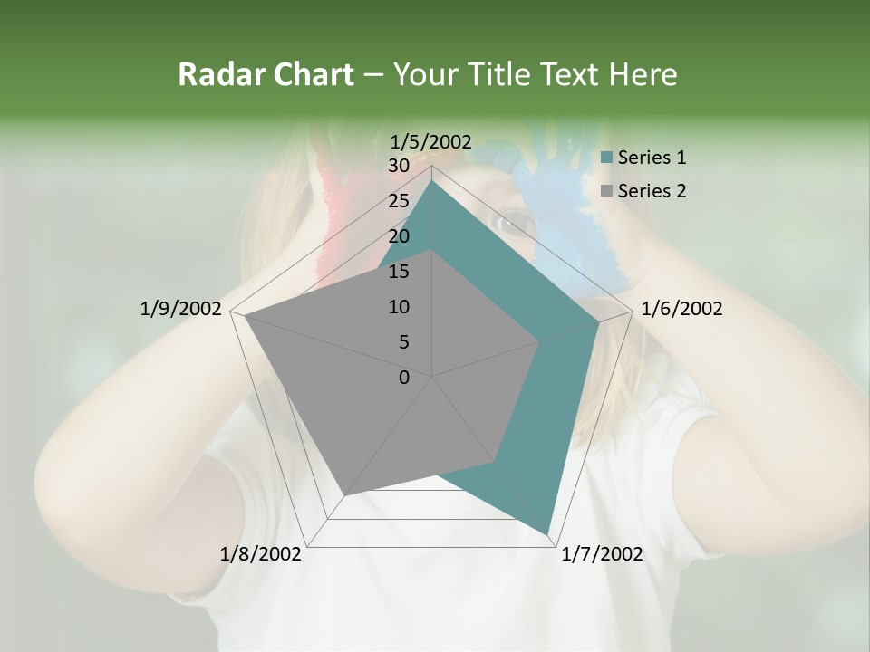 A Little Girl Holding Her Hands Up To Her Face PowerPoint Template