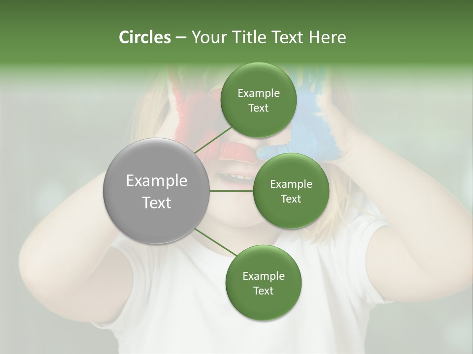 A Little Girl Holding Her Hands Up To Her Face PowerPoint Template