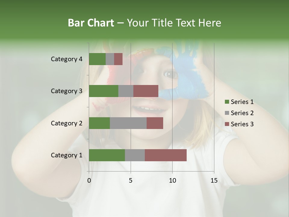 A Little Girl Holding Her Hands Up To Her Face PowerPoint Template