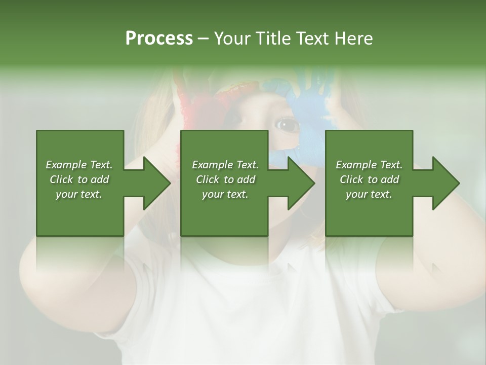 A Little Girl Holding Her Hands Up To Her Face PowerPoint Template