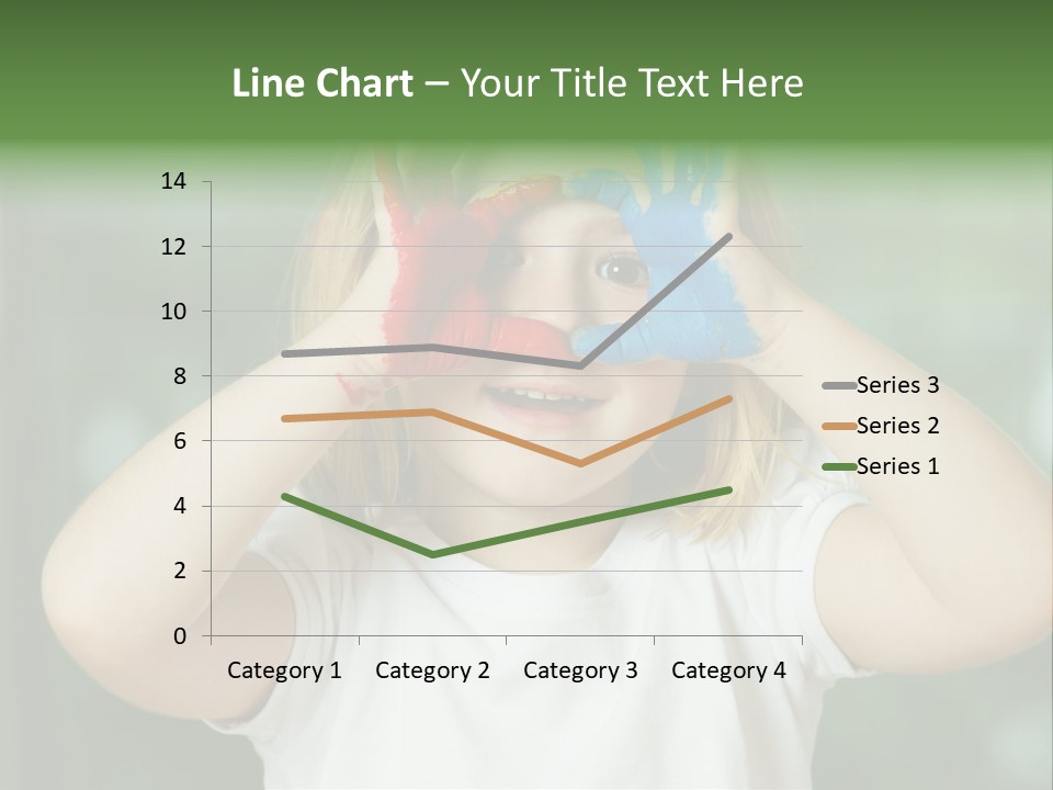 A Little Girl Holding Her Hands Up To Her Face PowerPoint Template