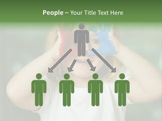 A Little Girl Holding Her Hands Up To Her Face PowerPoint Template