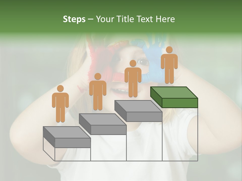 A Little Girl Holding Her Hands Up To Her Face PowerPoint Template