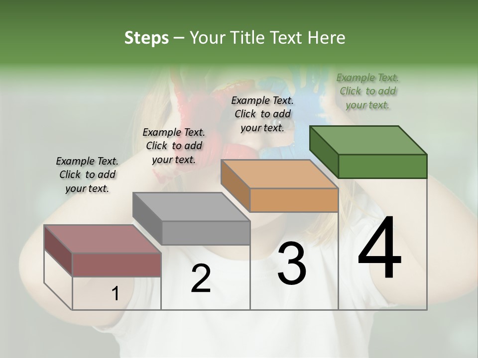 A Little Girl Holding Her Hands Up To Her Face PowerPoint Template