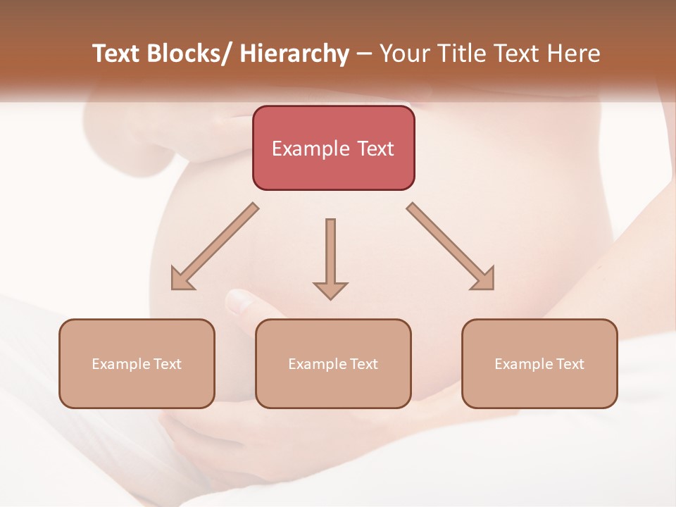 A Pregnant Woman Holding Her Belly In Her Hands PowerPoint Template