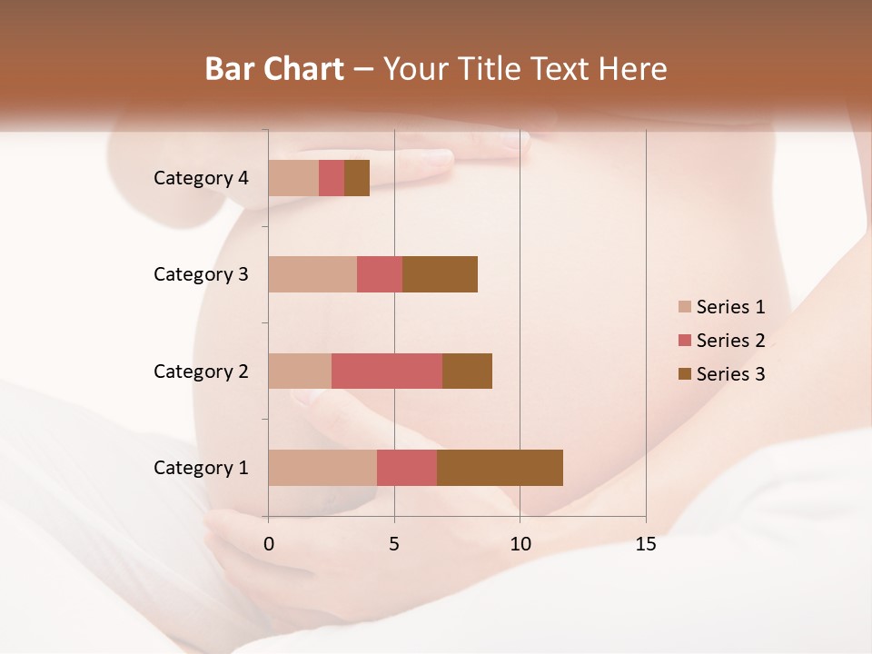 A Pregnant Woman Holding Her Belly In Her Hands PowerPoint Template