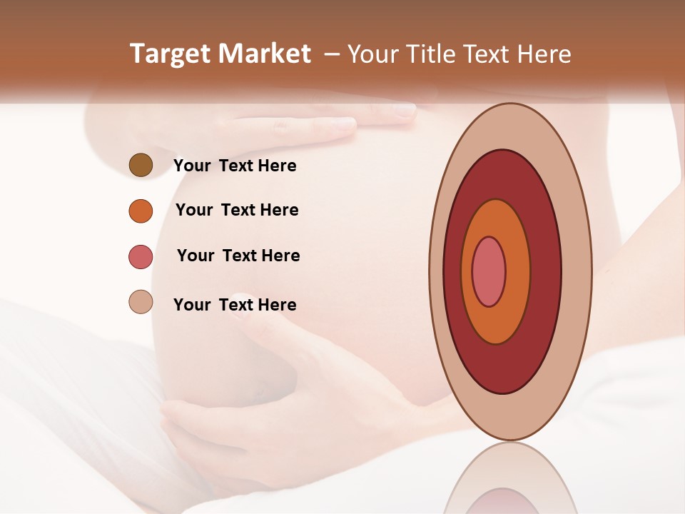 A Pregnant Woman Holding Her Belly In Her Hands PowerPoint Template