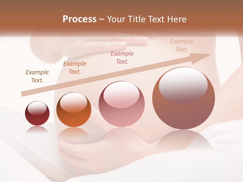 A Pregnant Woman Holding Her Belly In Her Hands PowerPoint Template