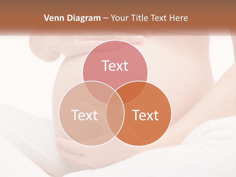 A Pregnant Woman Holding Her Belly In Her Hands PowerPoint Template
