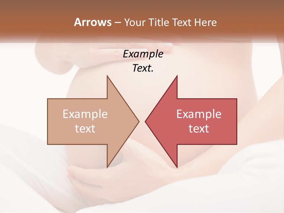 A Pregnant Woman Holding Her Belly In Her Hands PowerPoint Template