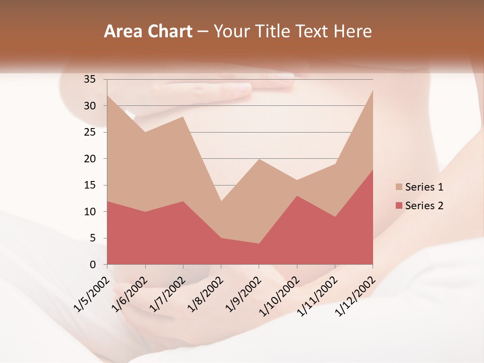 A Pregnant Woman Holding Her Belly In Her Hands PowerPoint Template