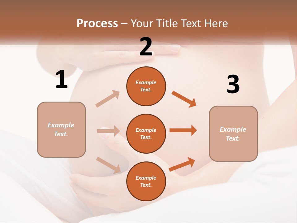 A Pregnant Woman Holding Her Belly In Her Hands PowerPoint Template