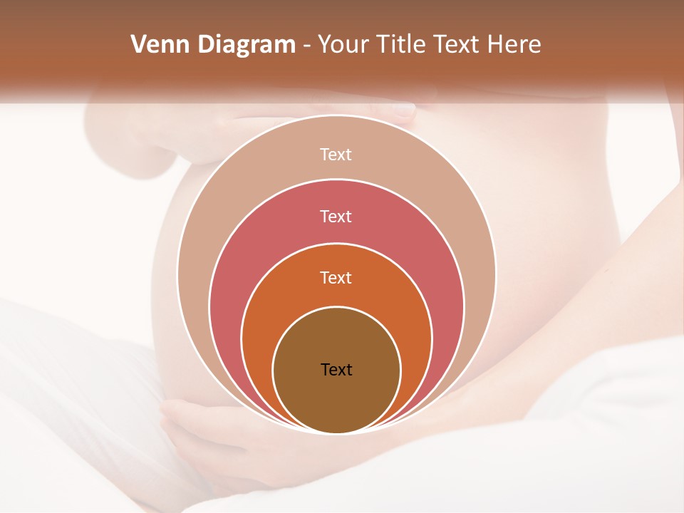 A Pregnant Woman Holding Her Belly In Her Hands PowerPoint Template