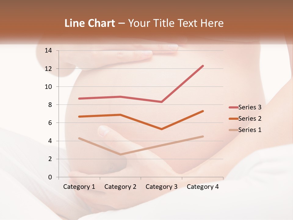 A Pregnant Woman Holding Her Belly In Her Hands PowerPoint Template