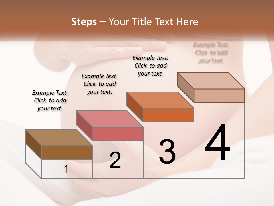 A Pregnant Woman Holding Her Belly In Her Hands PowerPoint Template