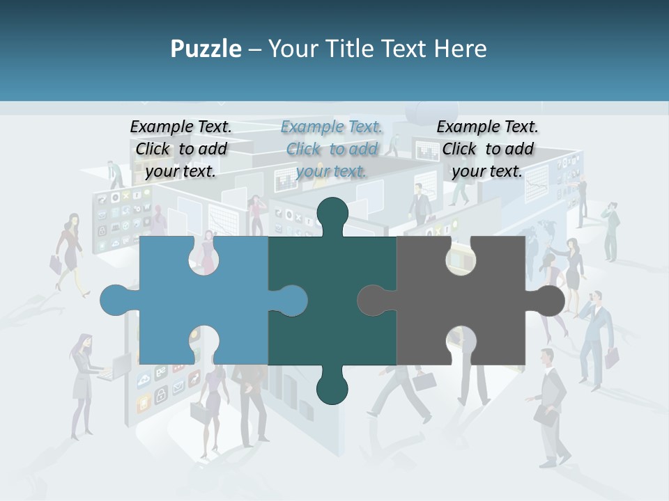 A Group Of People Standing In Front Of A Building PowerPoint Template