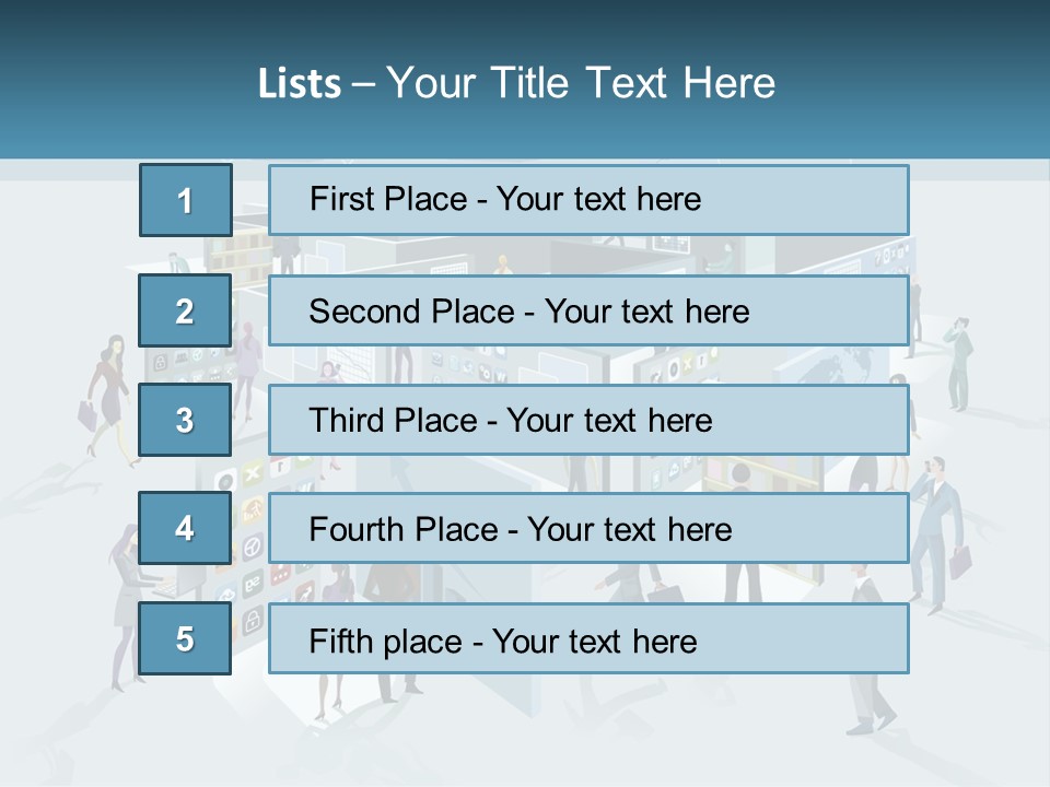 A Group Of People Standing In Front Of A Building PowerPoint Template