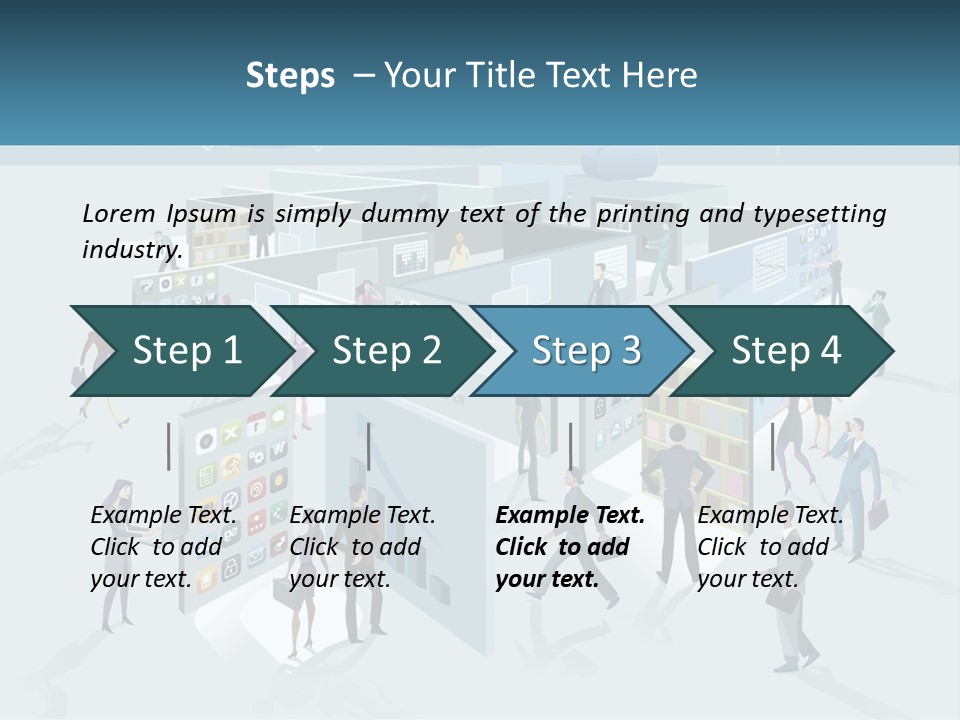 A Group Of People Standing In Front Of A Building PowerPoint Template