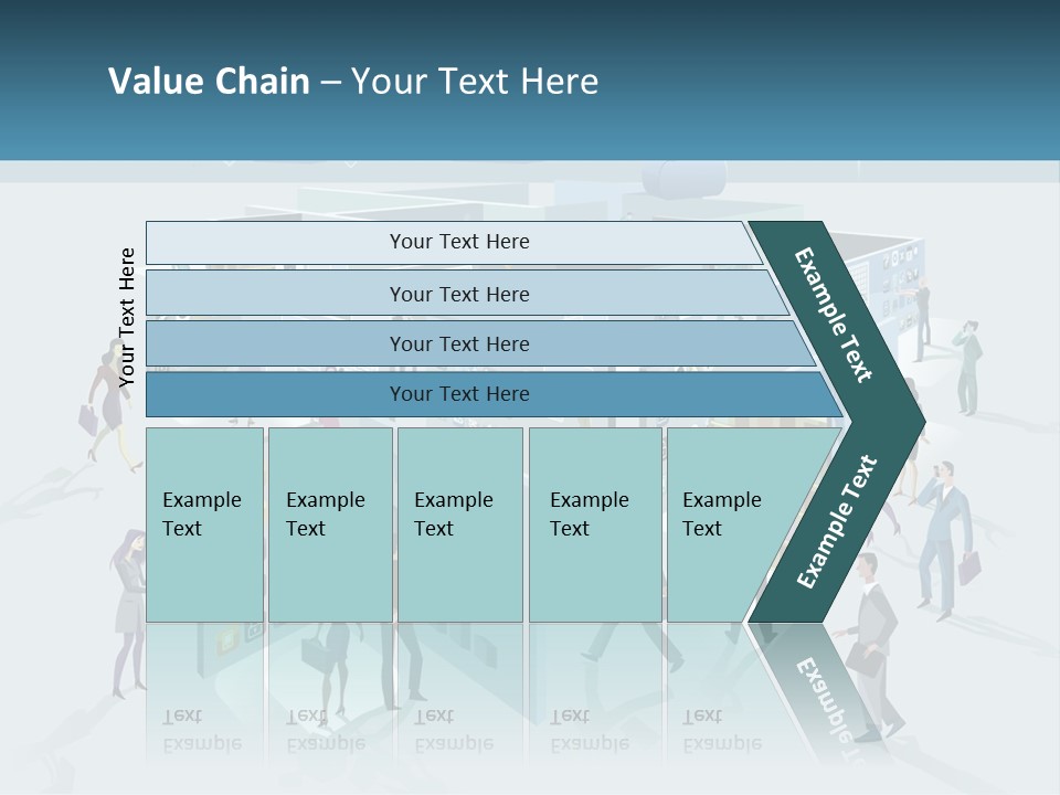 A Group Of People Standing In Front Of A Building PowerPoint Template