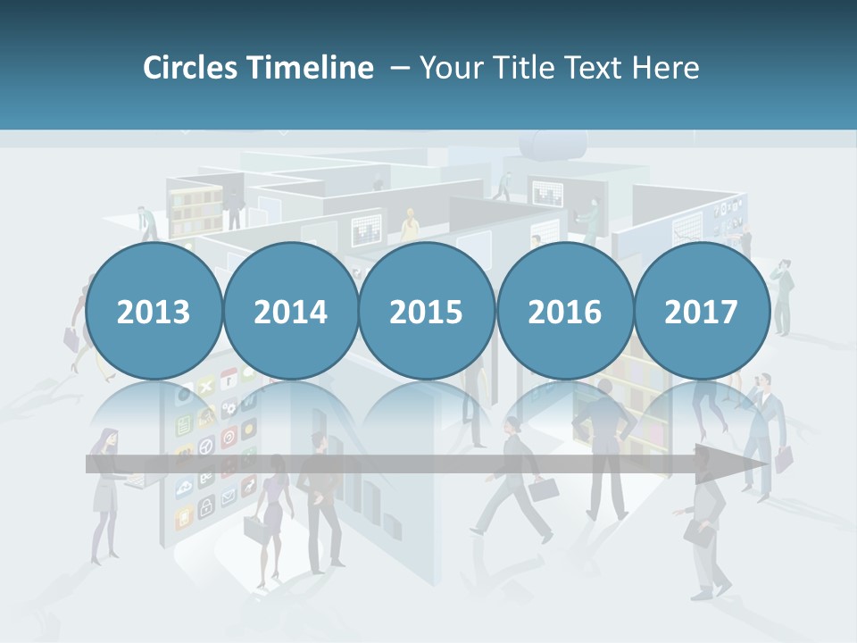 A Group Of People Standing In Front Of A Building PowerPoint Template