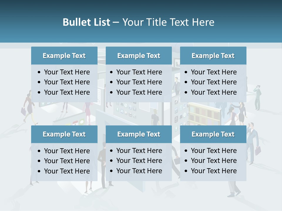 A Group Of People Standing In Front Of A Building PowerPoint Template