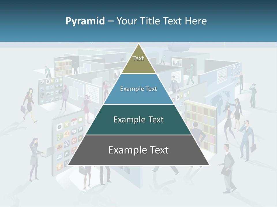 A Group Of People Standing In Front Of A Building PowerPoint Template
