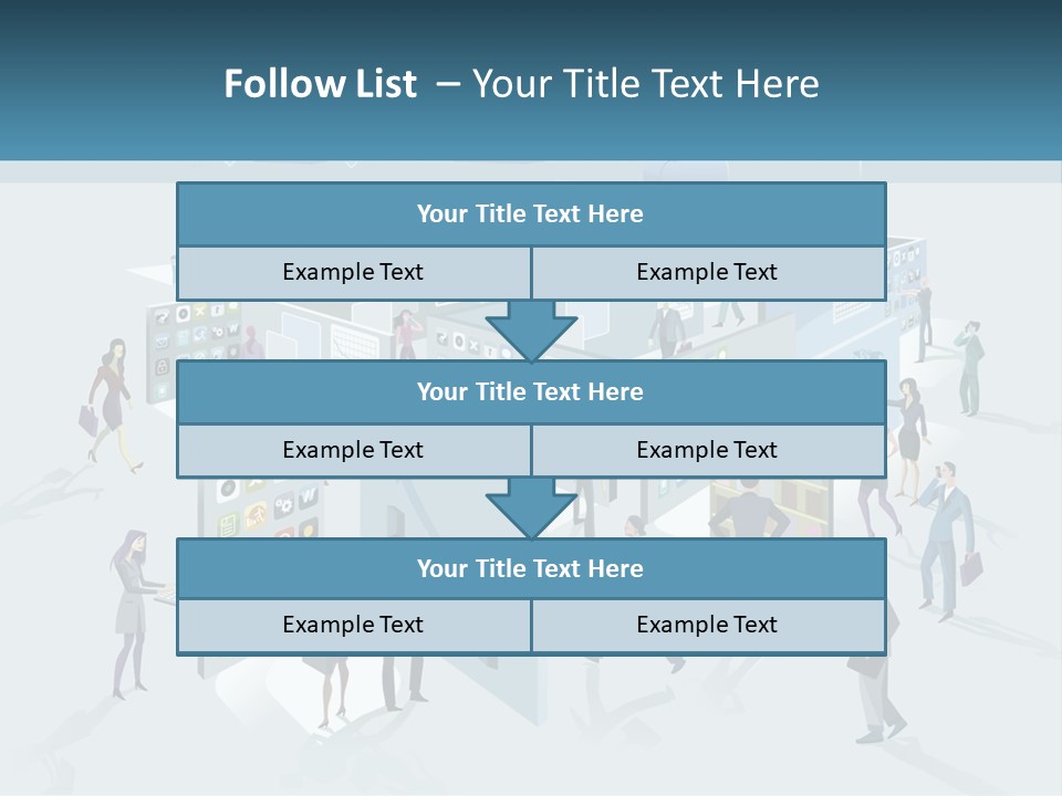 A Group Of People Standing In Front Of A Building PowerPoint Template