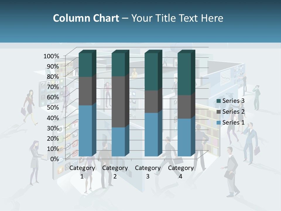 A Group Of People Standing In Front Of A Building PowerPoint Template