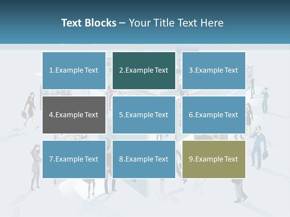 A Group Of People Standing In Front Of A Building PowerPoint Template