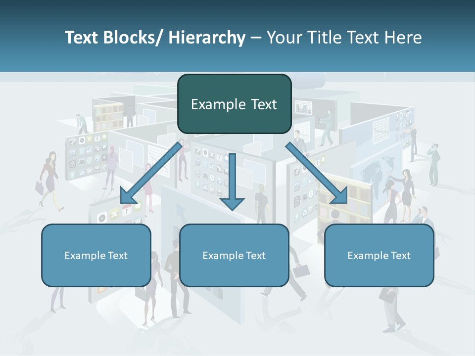 A Group Of People Standing In Front Of A Building PowerPoint Template
