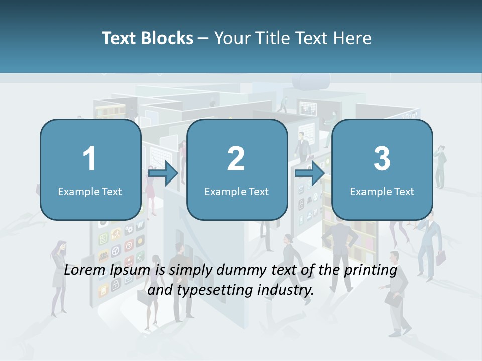 A Group Of People Standing In Front Of A Building PowerPoint Template