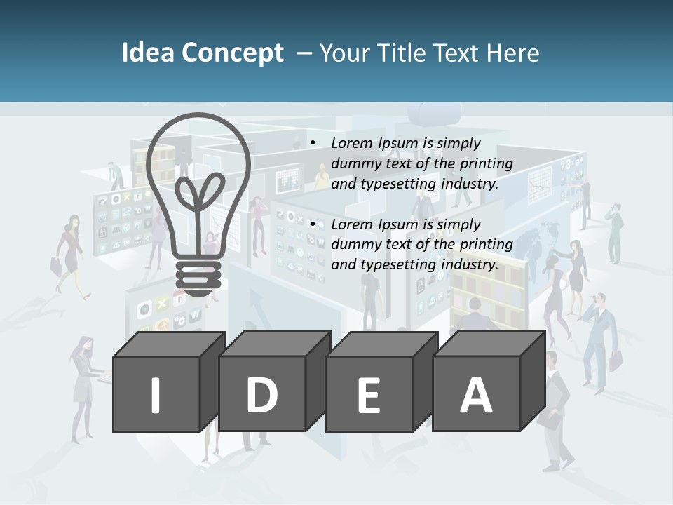 A Group Of People Standing In Front Of A Building PowerPoint Template