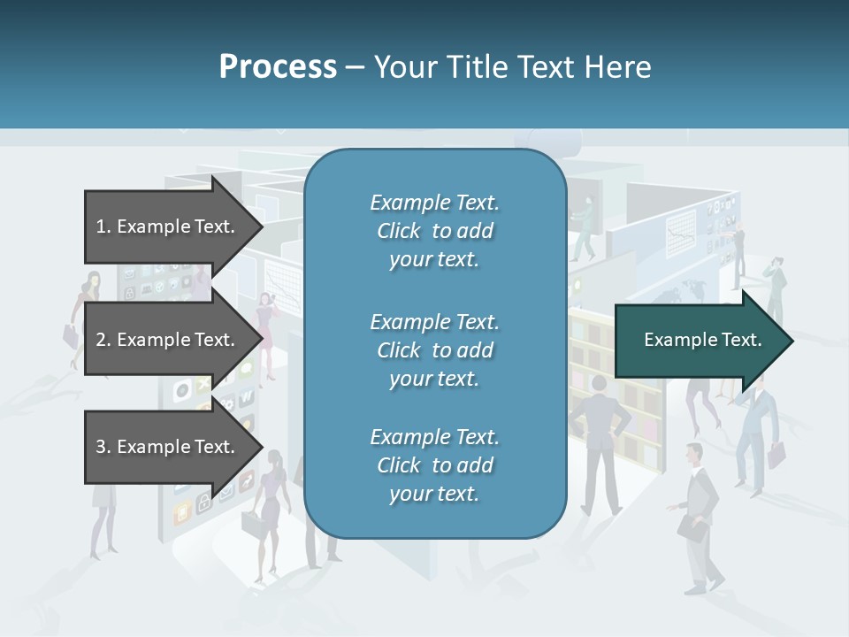 A Group Of People Standing In Front Of A Building PowerPoint Template