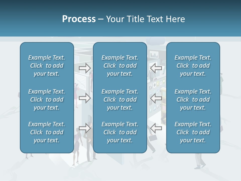 A Group Of People Standing In Front Of A Building PowerPoint Template