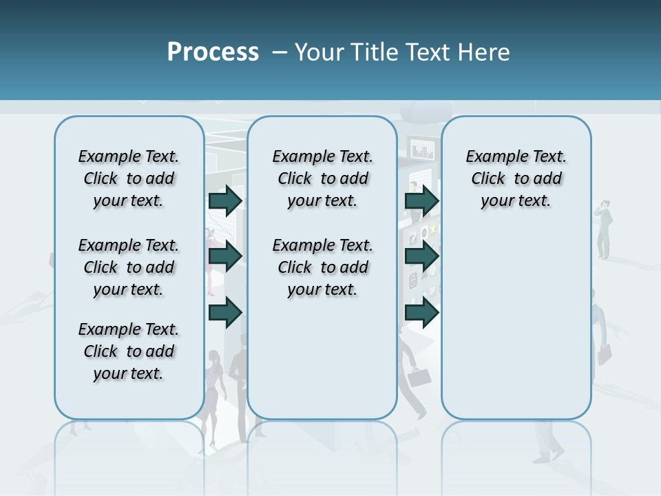 A Group Of People Standing In Front Of A Building PowerPoint Template