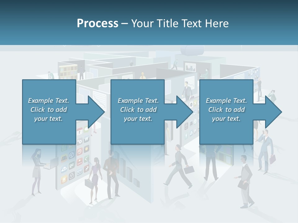 A Group Of People Standing In Front Of A Building PowerPoint Template