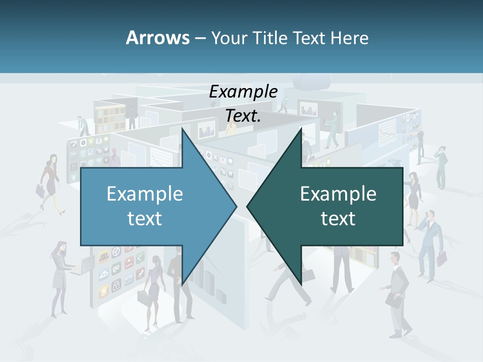 A Group Of People Standing In Front Of A Building PowerPoint Template