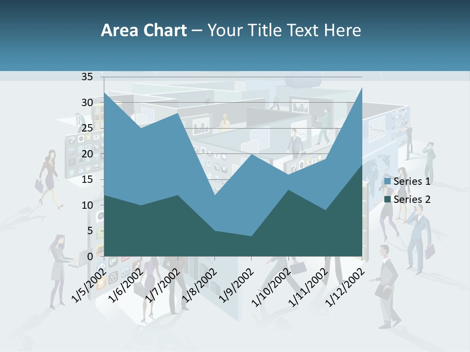 A Group Of People Standing In Front Of A Building PowerPoint Template
