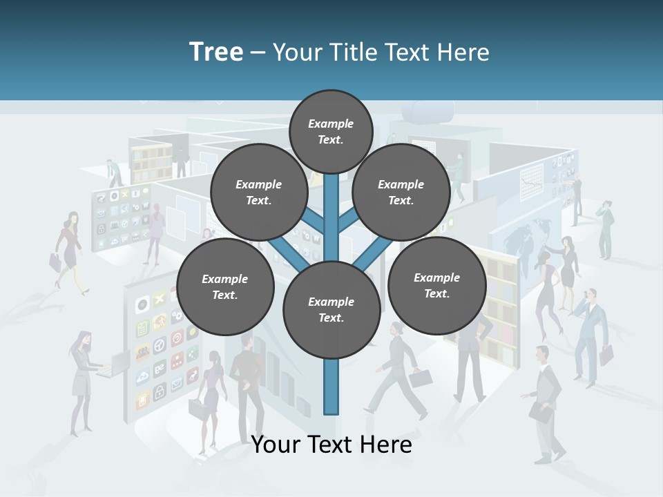 A Group Of People Standing In Front Of A Building PowerPoint Template