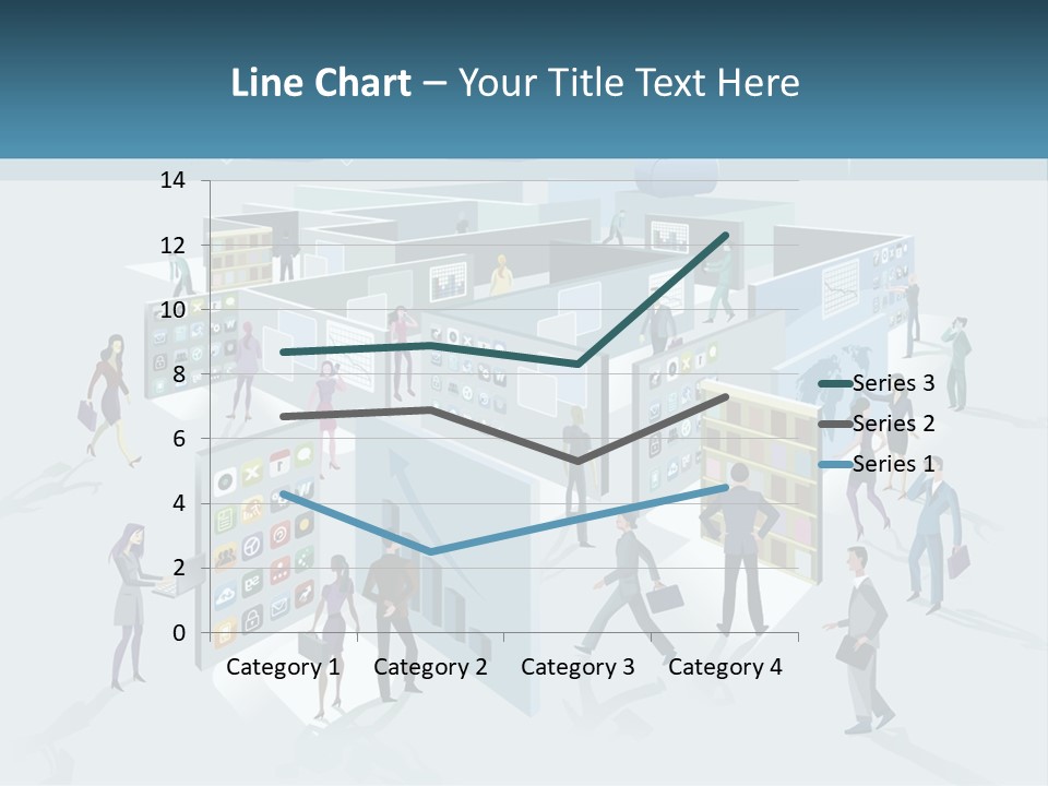 A Group Of People Standing In Front Of A Building PowerPoint Template