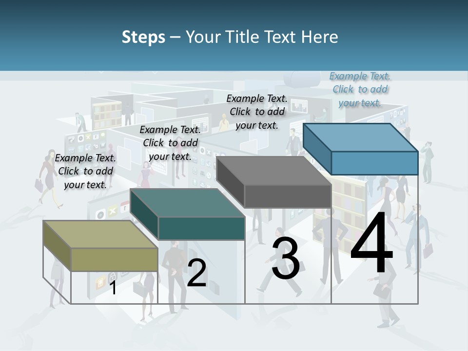 A Group Of People Standing In Front Of A Building PowerPoint Template