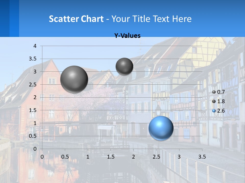 A Row Of Old Buildings With A Blue Sky In The Background PowerPoint Template