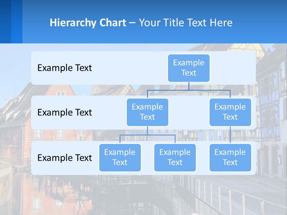 A Row Of Old Buildings With A Blue Sky In The Background PowerPoint Template
