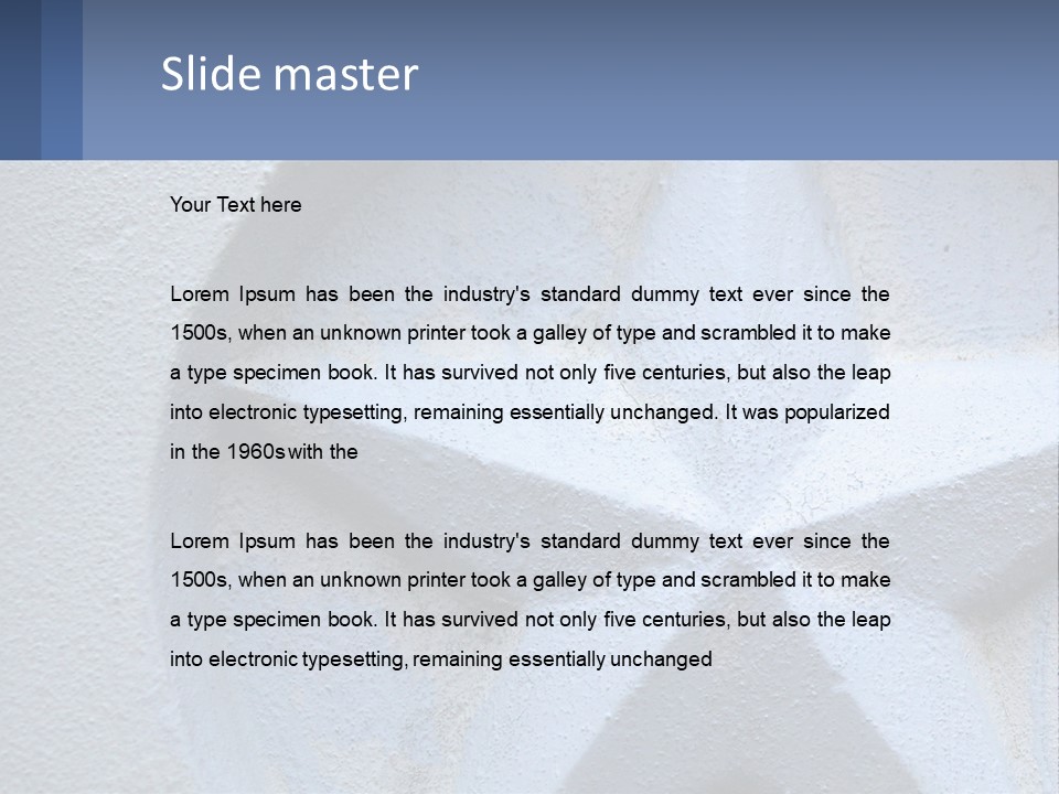 A Star On The Side Of A Building PowerPoint Template